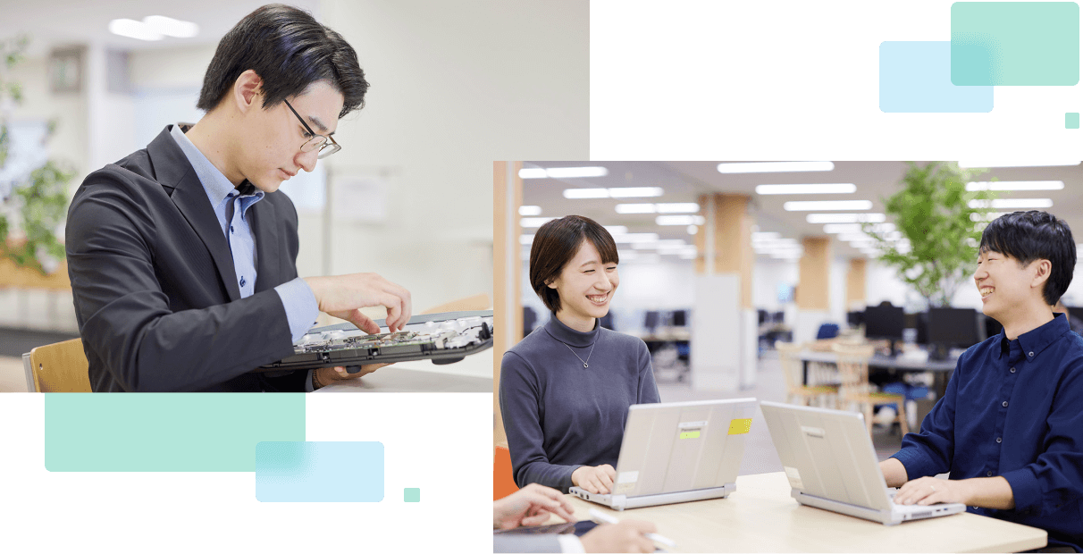 パナソニック オートモーティブシステムズの数多くの職場から厳選したポストで、実務を体験いただきます。