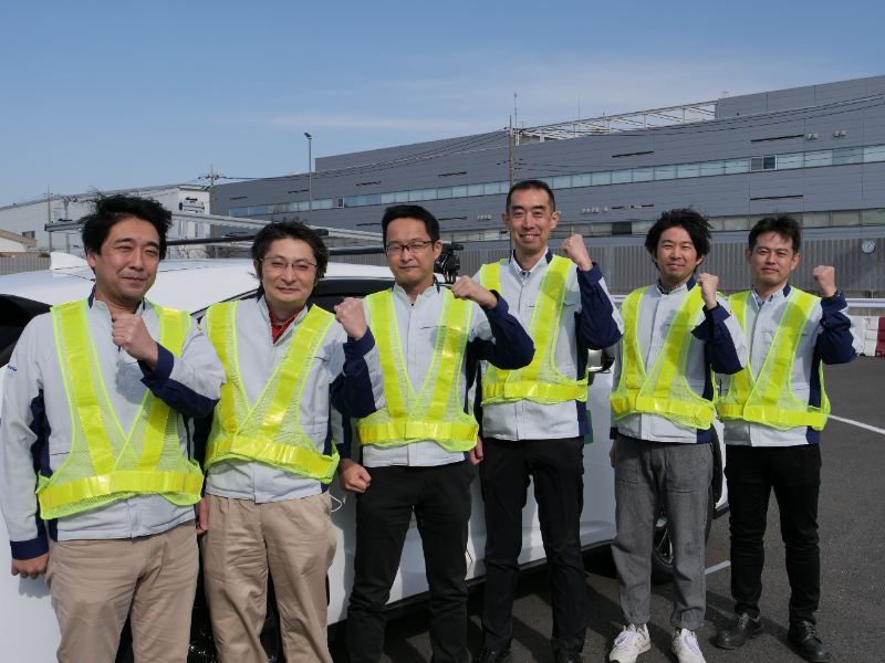 Members involved in the development of the in-vehicle rear camera system