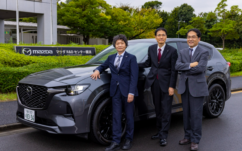 At the Mazda R & D Center in Yokohama.